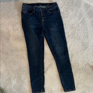 Judy Blue High Rise Button Blue Jeans